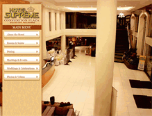 Tablet Screenshot of hotelsupreme.com.ph